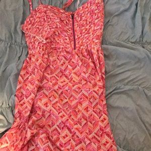 Pink and orange dress